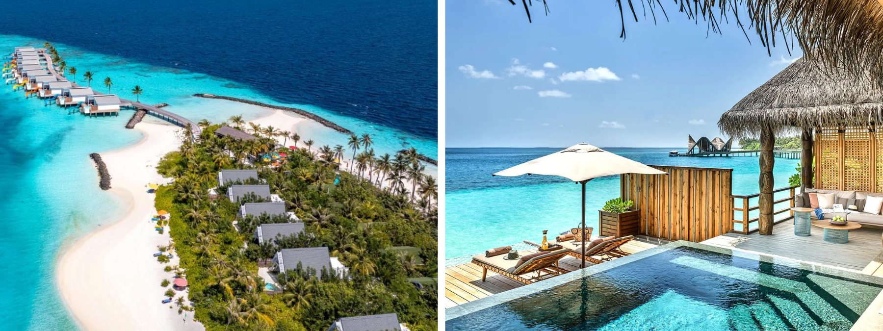 JOALI Maldives藝術型奢華渡假村水上別墅與拉環礁海景